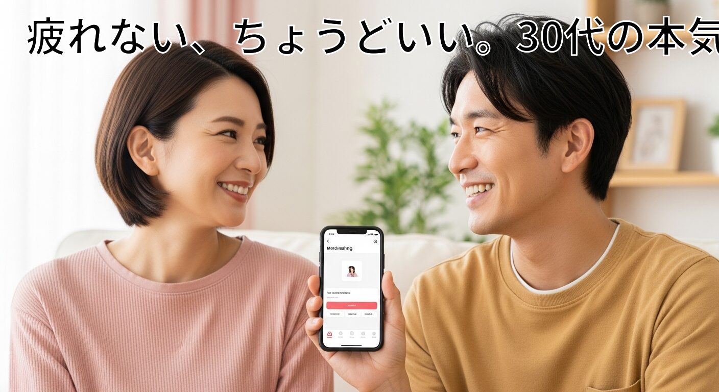 30代婚活におすすめ！リトマリなら「ちょうどいい」婚活